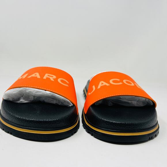 NEW! Marc Jacobs The Slide Dragon Fire Orange - 5 - Picture 4 of 5